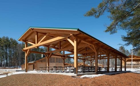 Camp Foster is a youth camp operated by the Boys and Girls Club of Manchester, NH and features a family hall, pavilions, and a pool house.