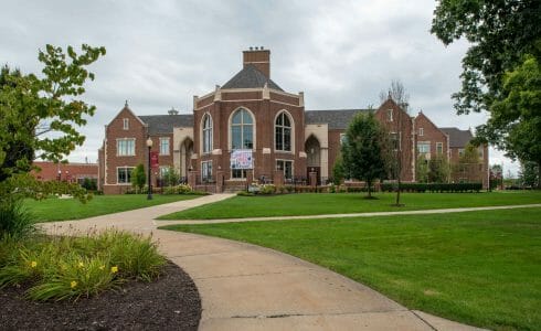 Exterior of Grove City College, PA