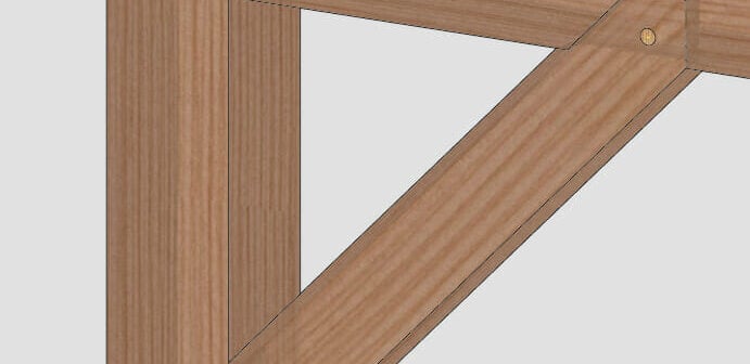 Can a Mortise & Tenon Brace Be Installed After the Post & Beam Have Been Assembled?