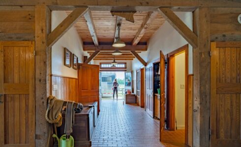 Osprey Horse Barn Weathered Cedar Siding on Martha's Vineyard