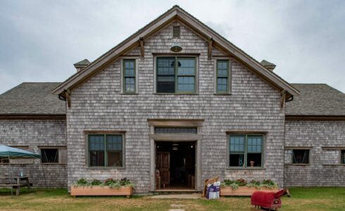 Osprey Horse Barn Weathered Cedar Siding on Martha's Vineyard