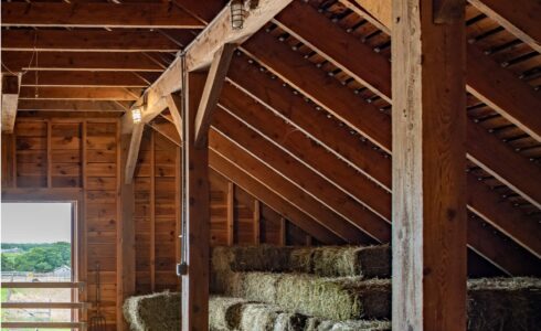 Osprey Horse Barn Weathered Cedar Siding on Martha's Vineyard