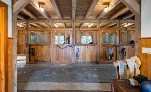 Osprey Horse Barn Weathered Cedar Siding on Martha's Vineyard