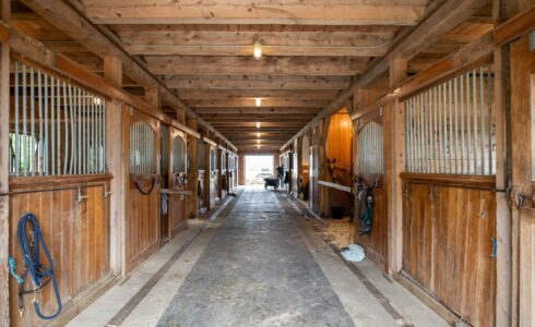 Osprey Horse Barn Weathered Cedar Siding on Martha's Vineyard