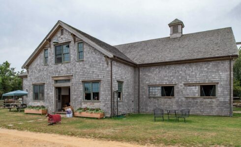 Osprey Horse Barn Weathered Cedar Siding on Martha's Vineyard