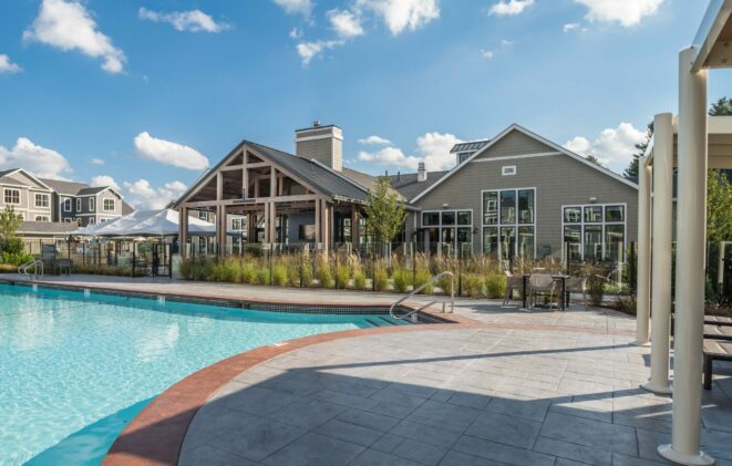 Avalon Bay Pool Pavilion in Sudbury Massachusetts