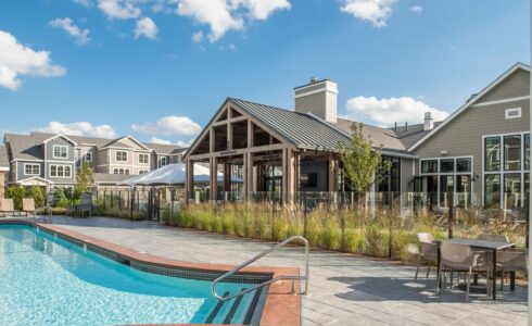 Avalon Bay Pool Pavilion in Sudbury Massachusetts