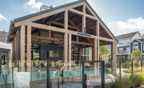 Avalon Bay Pool Pavilion in Sudbury Massachusetts