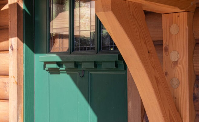 Corbel Timber Detail on Decorative Truss Doorway