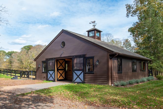 Post and Beam Horse Barn Exterior
