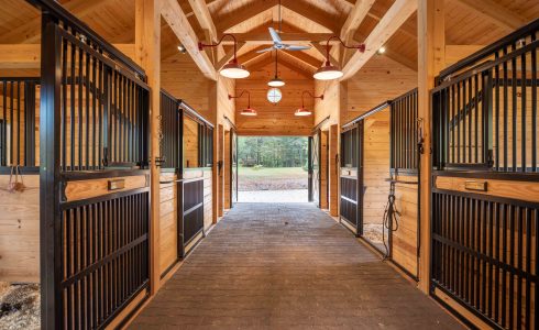 Post and Beam Horse Barn Stall Hardware