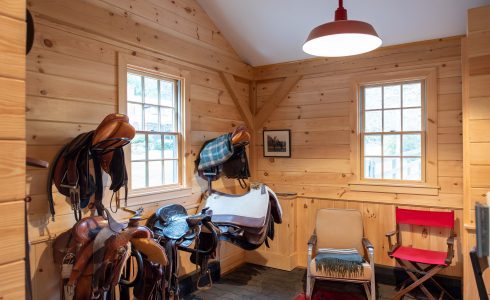 Post and Beam Barn Tack Room