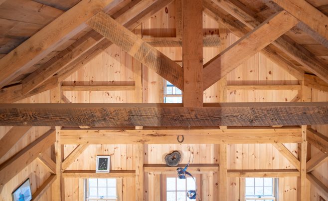 Vermont Guest Cottage King Post Truss