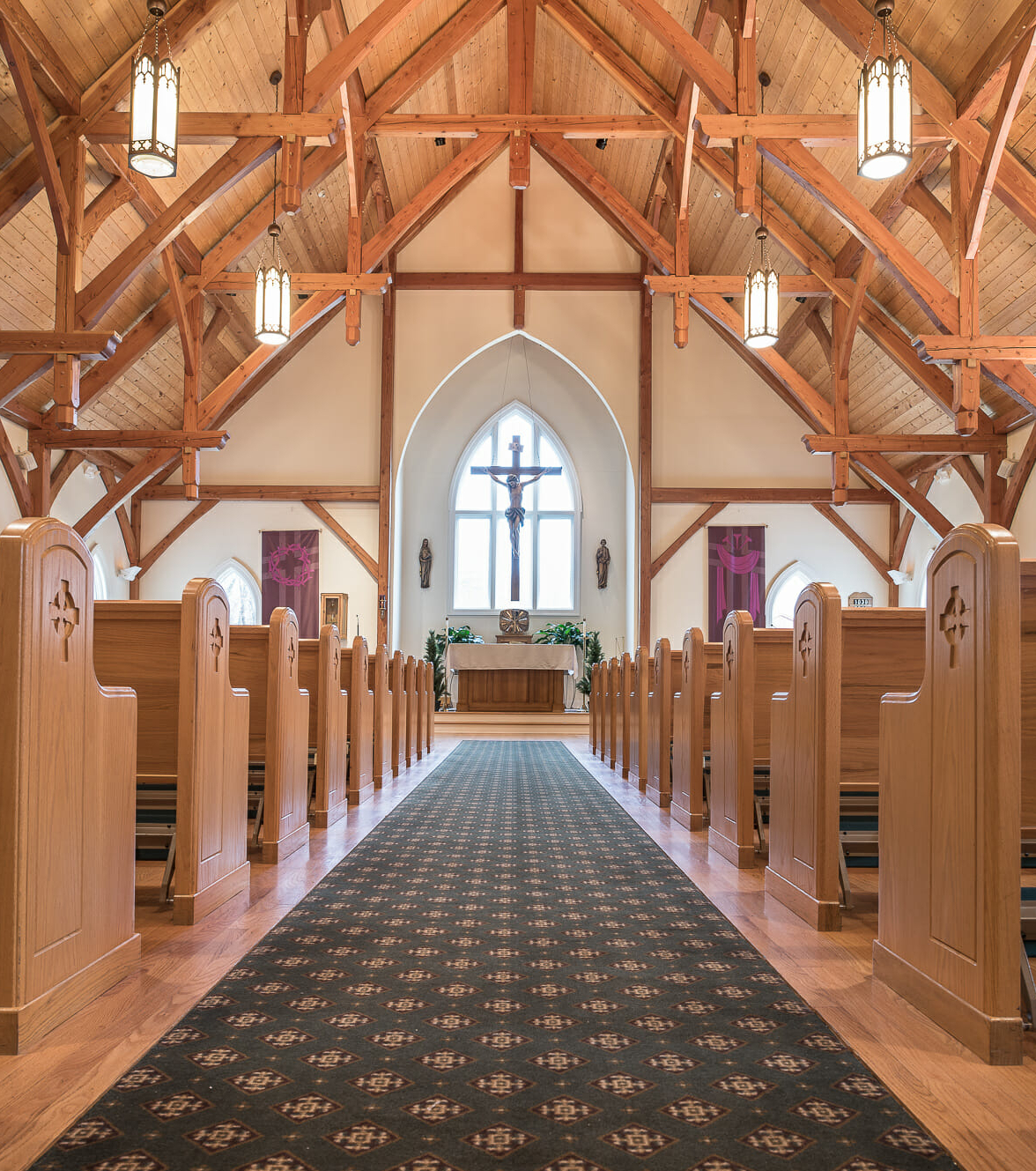 Timber Framed Church Asile