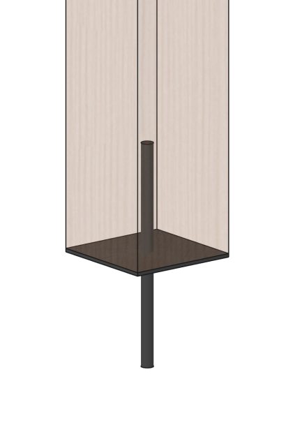 Post Base with Rod & Plate