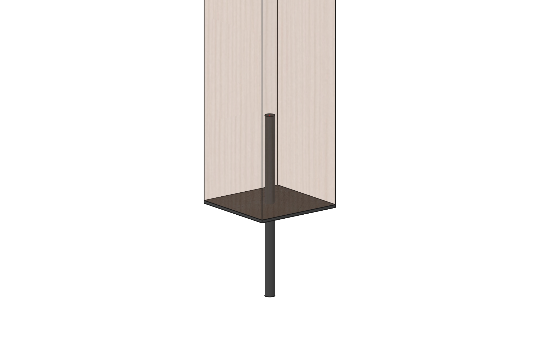 Post Base with Rod & Plate
